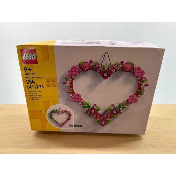 LEGO 40638 Heart Ornament 254pcs Box Opened With Sealed Bags Of Legos. Complete - Picture 1 of 4